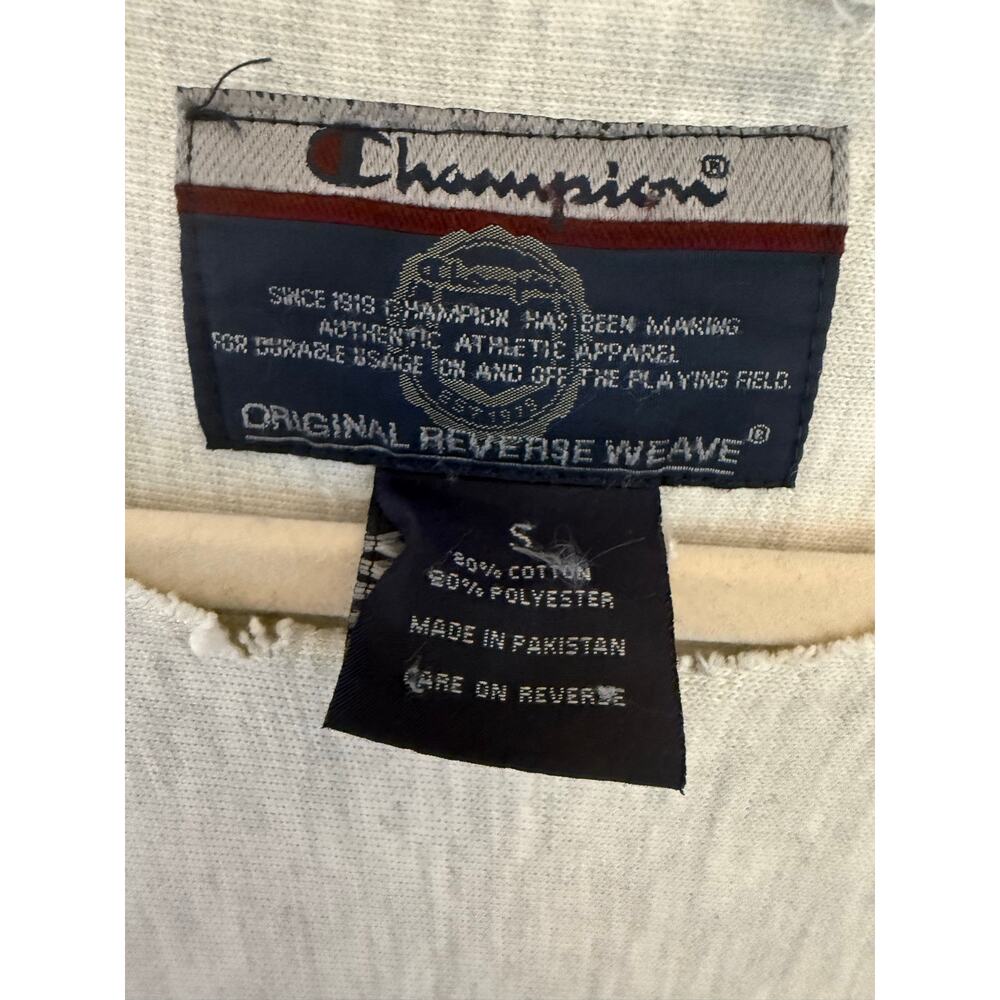 Champion Reverse Weave Columbia‎ Sweatshirt Cutoff Neck Gray Size S Oversized - Picture 6 of 7